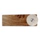 2 Pieces Cream Wheel Flower Ceramic Wooden Door Stopper